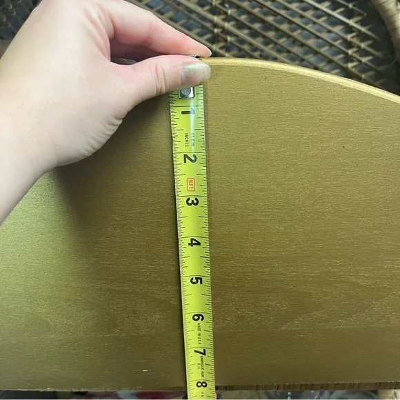 Vintage 1960s Gold Ornate Rose Wall Shelf Dart #3025  Hollywood Regency MCM - Picture 8 of 9